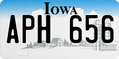 IA license plate APH656