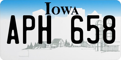 IA license plate APH658