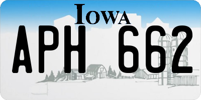 IA license plate APH662