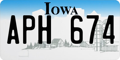 IA license plate APH674