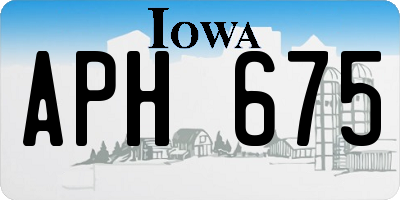 IA license plate APH675