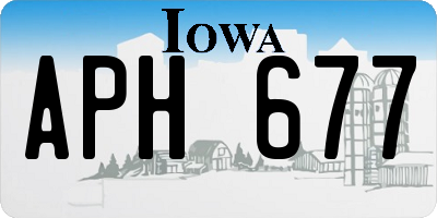 IA license plate APH677