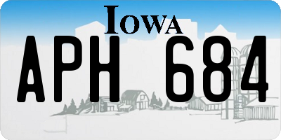 IA license plate APH684