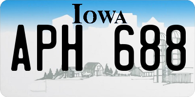IA license plate APH688