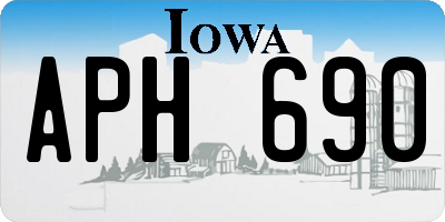 IA license plate APH690