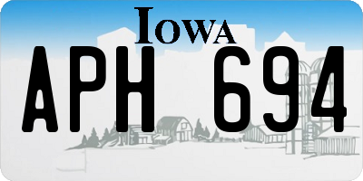 IA license plate APH694