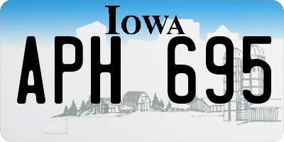 IA license plate APH695