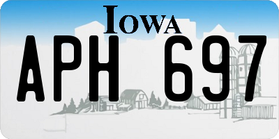 IA license plate APH697