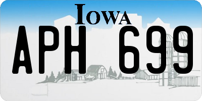 IA license plate APH699