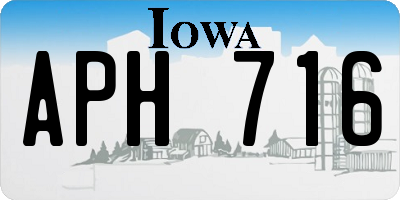 IA license plate APH716