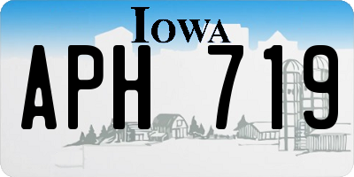 IA license plate APH719