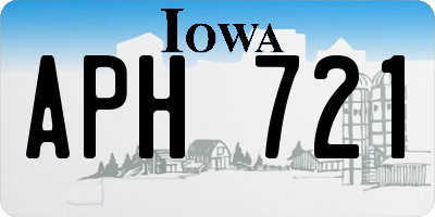 IA license plate APH721