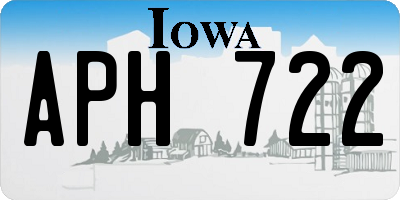 IA license plate APH722
