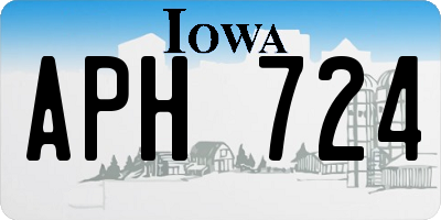 IA license plate APH724
