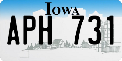 IA license plate APH731