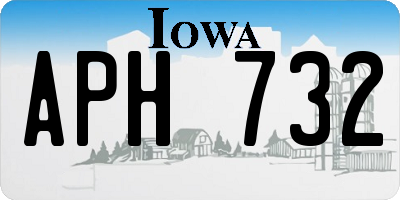 IA license plate APH732