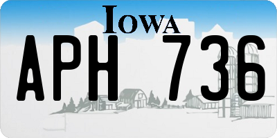 IA license plate APH736
