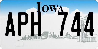 IA license plate APH744