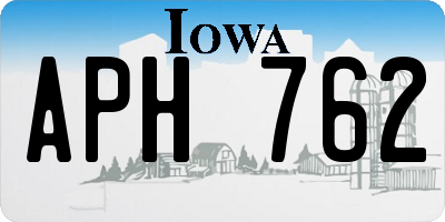 IA license plate APH762