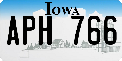 IA license plate APH766