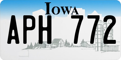 IA license plate APH772