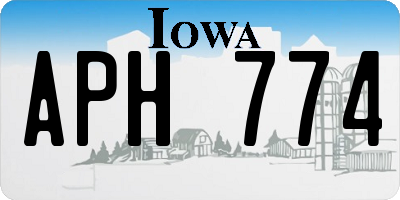 IA license plate APH774