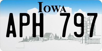 IA license plate APH797