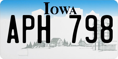 IA license plate APH798