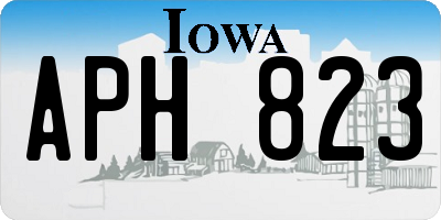 IA license plate APH823