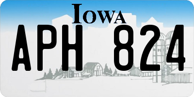 IA license plate APH824
