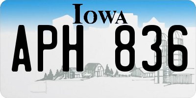 IA license plate APH836