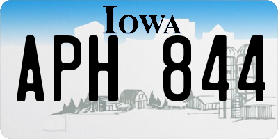 IA license plate APH844