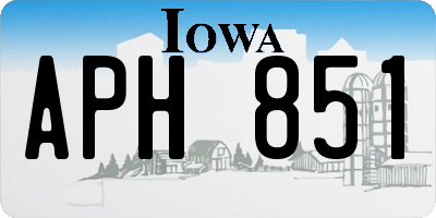 IA license plate APH851
