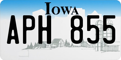 IA license plate APH855