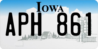 IA license plate APH861