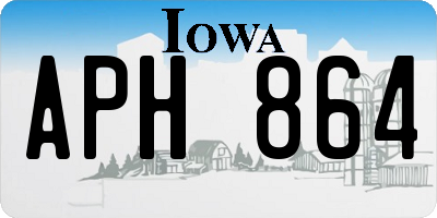 IA license plate APH864