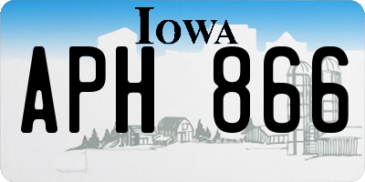 IA license plate APH866