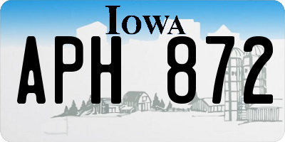 IA license plate APH872