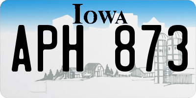 IA license plate APH873