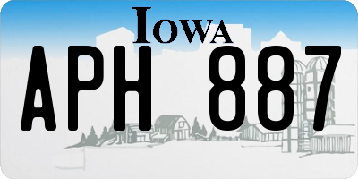 IA license plate APH887