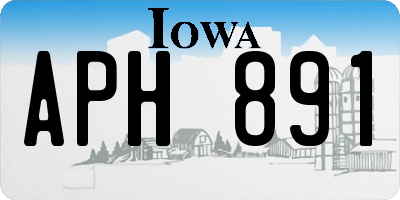 IA license plate APH891