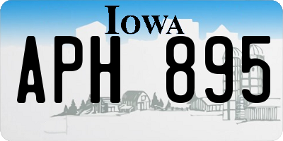 IA license plate APH895