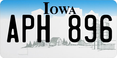 IA license plate APH896