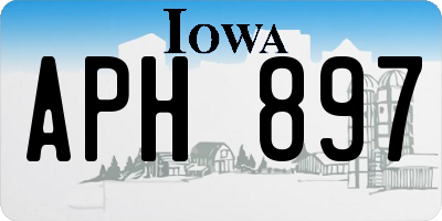 IA license plate APH897