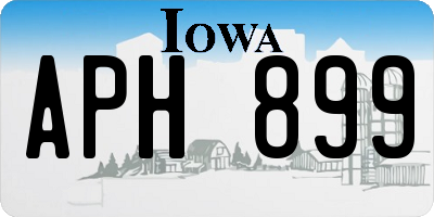 IA license plate APH899