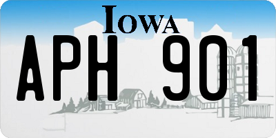 IA license plate APH901
