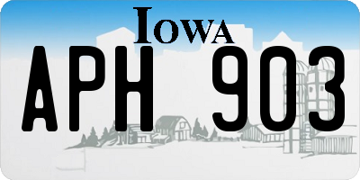 IA license plate APH903