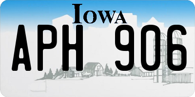 IA license plate APH906