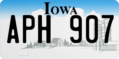 IA license plate APH907