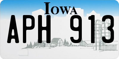 IA license plate APH913